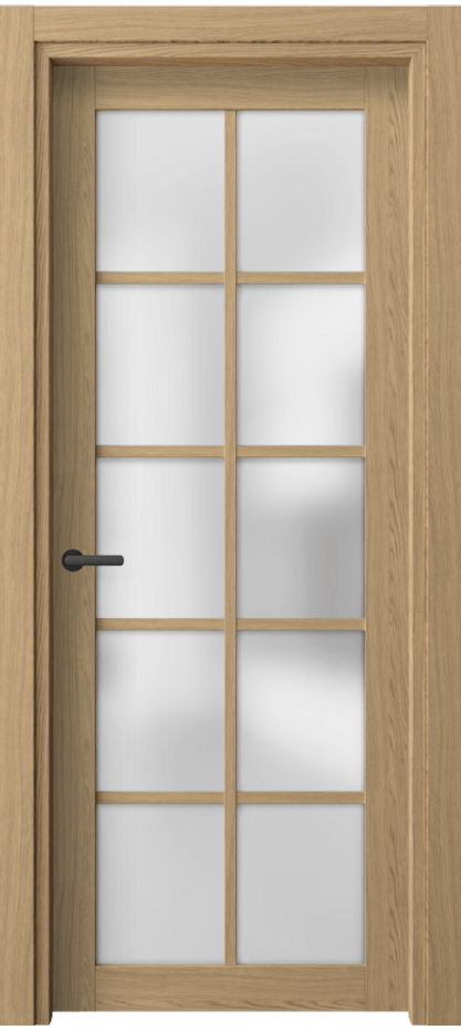 Межкомнатная дверь Нео 2106 Жемчужный дуб Сатинированное стекло Цена 33419 ₽ | Volhovec