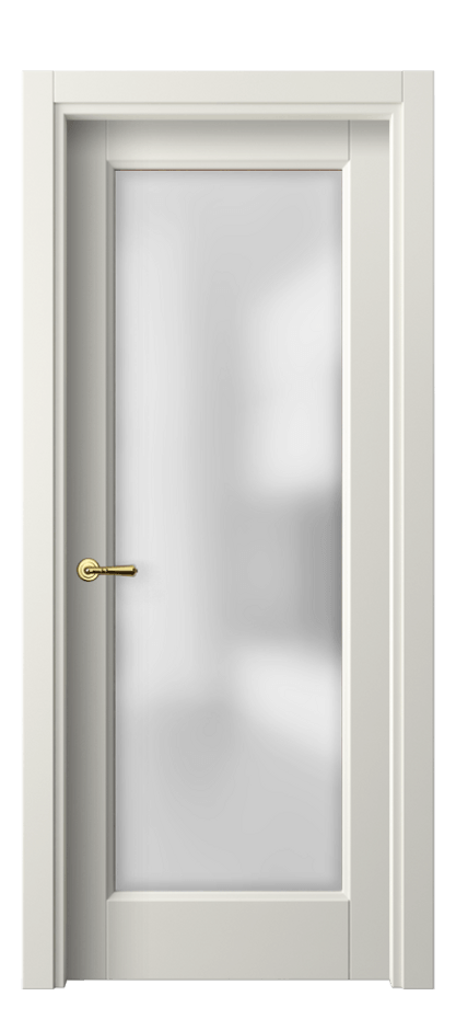 Межкомнатная дверь Галант 1402 Матовый жемчужный Сатинированное стекло Цена 52399 ₽ | Volhovec