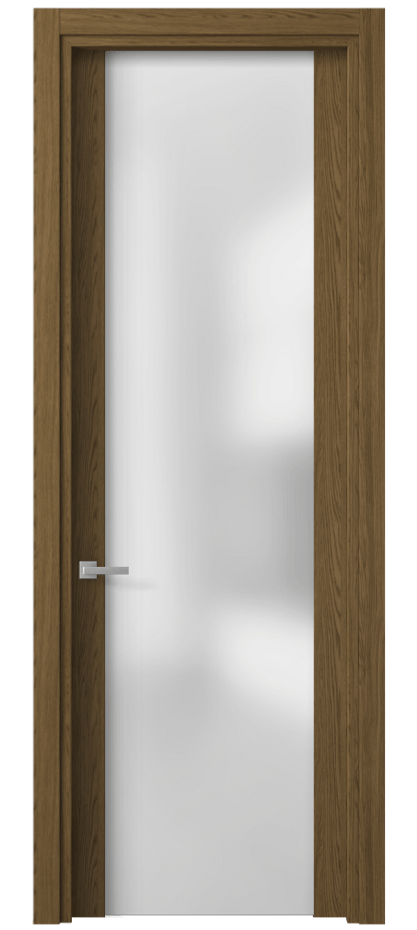 Межкомнатная дверь Планум 4114 Торфяной дуб Сатинированное стекло Цена 34299 ₽ | Volhovec