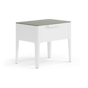 Тумба прикроватная Piega 1 ящик Матовый светло-серый