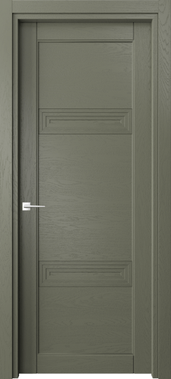 Дверь межкомнатная 6111 ДОТ. Цвет Дуб оливковый тёмный. Материал Массив дуба эмаль. Коллекция Эго. Картинка.