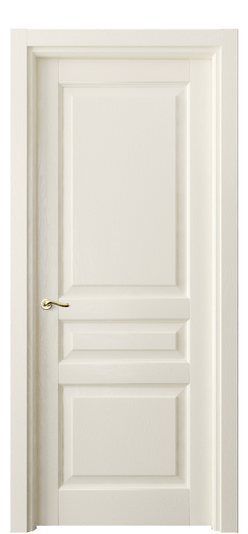 Дверь межкомнатная 0711 ДМБ. Цвет Дуб молочно-белый. Материал Массив дуба эмаль. Коллекция Лигнум. Картинка.