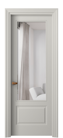Дверь межкомнатная 8542 МТСР ЗЕР. Цвет Матовый тёплый серый. Материал Гладкая эмаль. Коллекция Эссе. Картинка.
