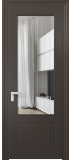 Межкомнатная дверь 8342 МАН Прозрачное стекло с гравировкой Rocca. Цвет Матовый антрацит. Материал Гладкая эмаль. Коллекция Rocca. Фото. Дверь межкомнатная 8342 МАН Прозрачное стекло с гравировкой Rocca. Цвет Матовый антрацит. Материал Гладкая эмаль. Коллекция Rocca. Картинка.