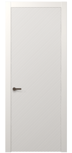 Дверь межкомнатная АКП 8628 МПБЛ. Цвет Матовый пудровый белый. Материал Гладкая эмаль. Коллекция Дюна. Картинка.