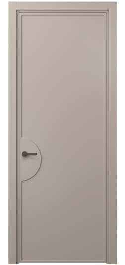 Дверь межкомнатная 8604 МБСК . Цвет Матовый бисквитный. Материал Гладкая эмаль. Коллекция Фрэйм. Картинка.