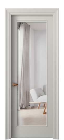 Дверь межкомнатная 8502 МТСР ЗЕР. Цвет Матовый тёплый серый. Материал Гладкая эмаль. Коллекция Эссе. Картинка.
