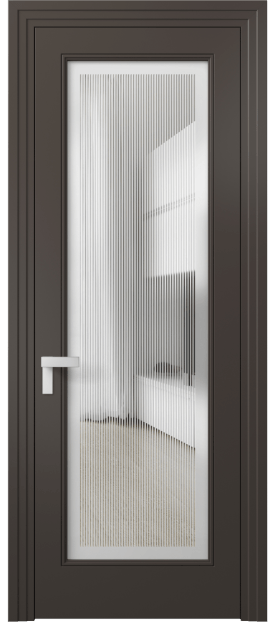 Дверь межкомнатная 8300 МАН Сатин с гравировкой Rocca. Цвет Матовый антрацит. Материал Гладкая эмаль. Коллекция Рокка. Картинка.